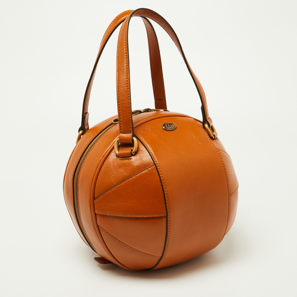 GUCCI Tangerine Leather Piuma Lux Energy Tifosa Bag - Picture 3 of 8